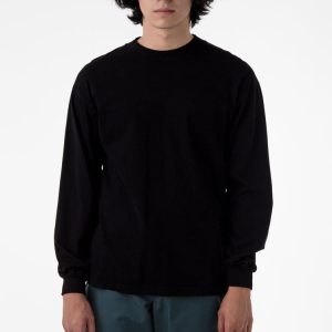 1406GD - Long Sleeve Garment Dye Mockneck T-Shirt