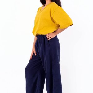 1456GD - Boxy V-Neck Short Sleeve T-Shirt