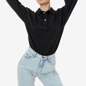 18417GD - 18/1 Long Sleeve Polo T-Shirt