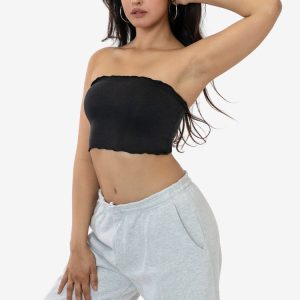 3393GD - 2x1 Lettuce Cropped Tube Top