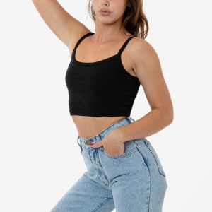 43016 - Baby Rib Spaghetti Crop Tank