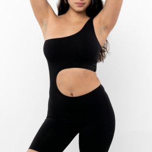 83047GD - Garment Dye Asymmetrical Biketard