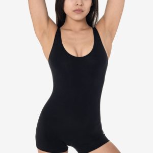 83051GD-SH - Garment Dye Tank Short Biketard