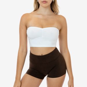 8337GD - Garment Dye Ruched Front Tube Top