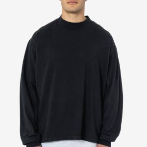 1827GD Unisex - Oversized Long Sleeve High Mockneck T-Shirt