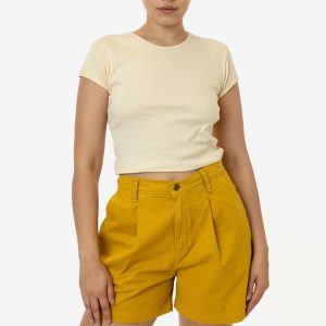 RCT372 - Cotton Twill Pleated Short