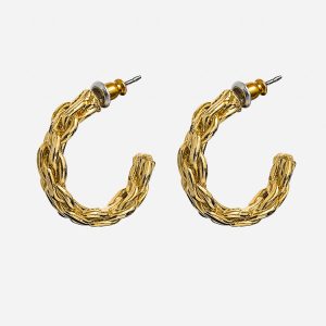 EARBRHOOP - Braided Hoop Earrings