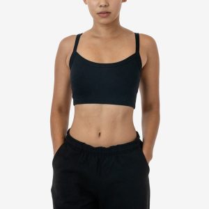 FF016 - Poly Cotton Cropped Spaghetti Tank Top