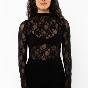 FNS306 - Floral Lace Long Sleeve Top