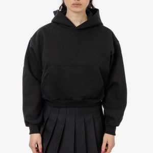 HF19 - Heavy Fleece Cropped Hoodie (Piece Dye)