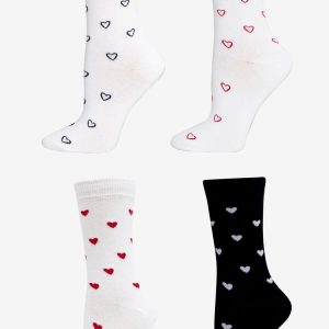 HRTSOCK-4PK - Heart Sock 4 Pack