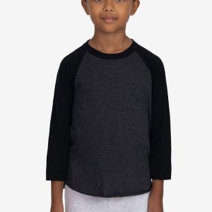FF2053 - Youth 3/4 Sleeve Poly Cotton Raglan