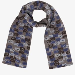 JQSCARF41 - Smiling Cat Scarf
