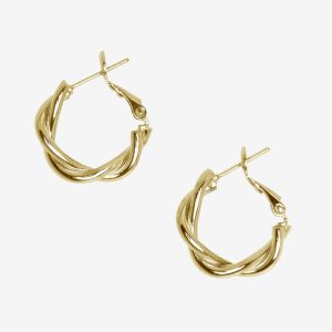 JWL102 - Twisted Hoop Earrings