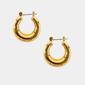JWLHING - Mini Round Hingeback Earrings