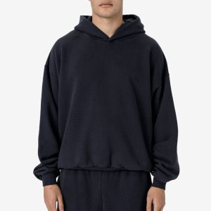 PLU09GD - 16oz. Garment Dye Plush Fleece Hooded Pullover Sweatshirt