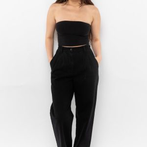 RDNW350 - Pleated Denim Straight Leg Pant