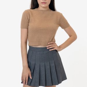 RFK381 - Cashmere Knit Crop Tee