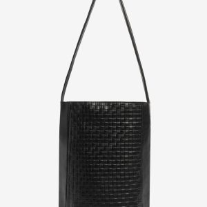 RLH3482 - Woven Leather Slim Tote