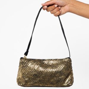 RLH3490 - Embellished Leather Zip Pochette