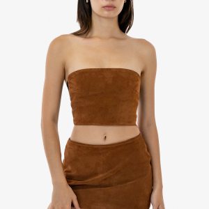 RLH767 - 2 Tone Suede Ottoman Tube Top