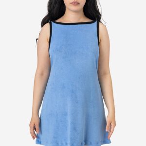 RLT3629 - Loop Terry Boatneck A-Line Dress