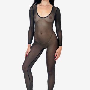 RNS028 - Micro Mesh Long Sleeve Unitard