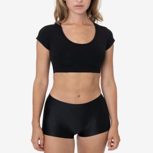 RNT332 - Nylon Tricot Shiny Mini Shorts