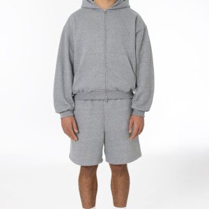 TRF02 - 12oz. Tri-Blend Gabardine Fleece Shorts