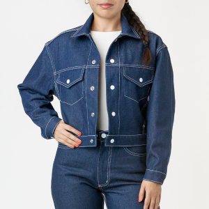 RDNW03 - Raw Indigo Cropped Denim Jacket
