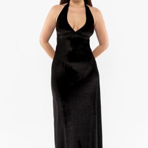 VVT8374 - Velvet Halter Maxi Dress