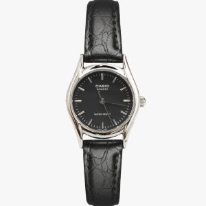 WCHA109T - Black Casio Leather Watch