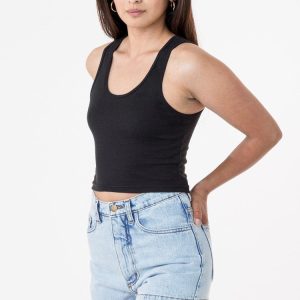 4308 - Baby Rib Crop Tank