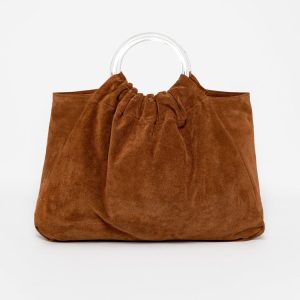 RLH3480 - Suede Acrylic Ring Bag