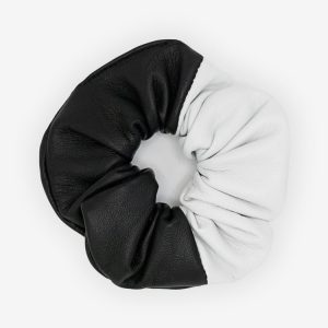 RLHSCRUNCH - 2-Tone Leather Scrunchie