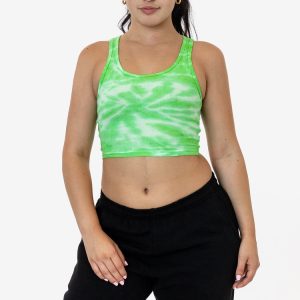 21308TD - Tie Dye 2x1 Crop Tank